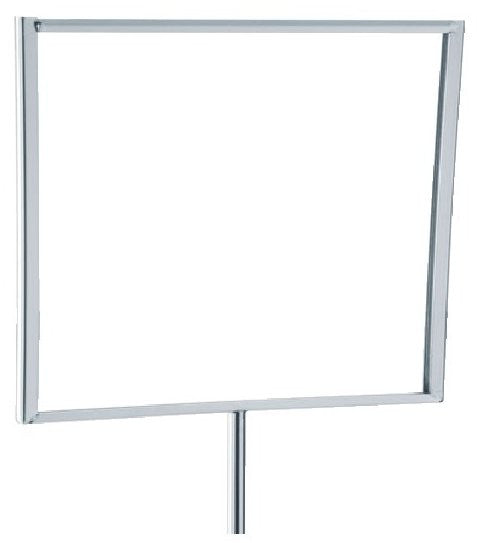 Porte-affiche cadre clippant sur pied - Incliné - A4 - 210 x 297 mm -  Hauteur totale 1346 mm